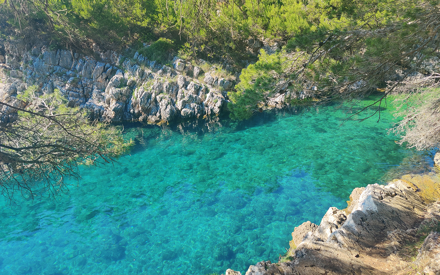 Kristallklares Wasser in Kroatien