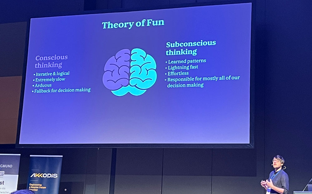 Andreas Schleicher von der Firma zigzag erklärt die "Theory of Fun"